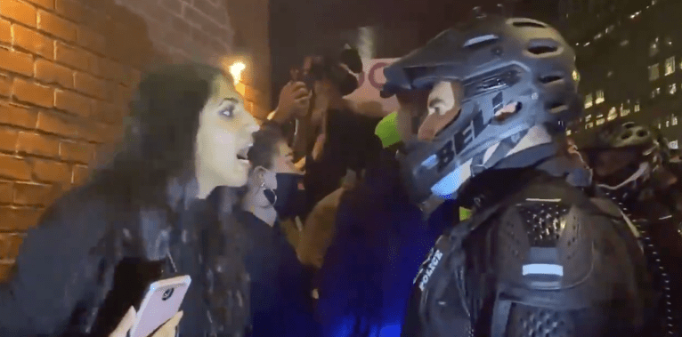 VIDEO: Woman spits on ‘fascist’ NYPD officer before being arrested
