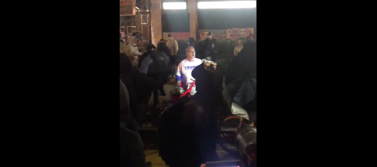 Video: Trump supporter shoved to the ground by counterprotesters following ‘Million MAGA March’