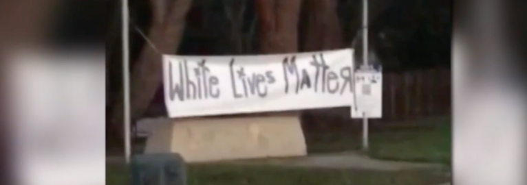 California city officials pull down ‘White Lives Matter’ sign, say they were ‘disgusted by this despicable act of vandalism’