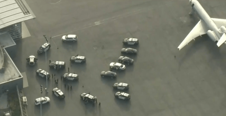 Man in custody after driving through fence and onto taxiway at LAX