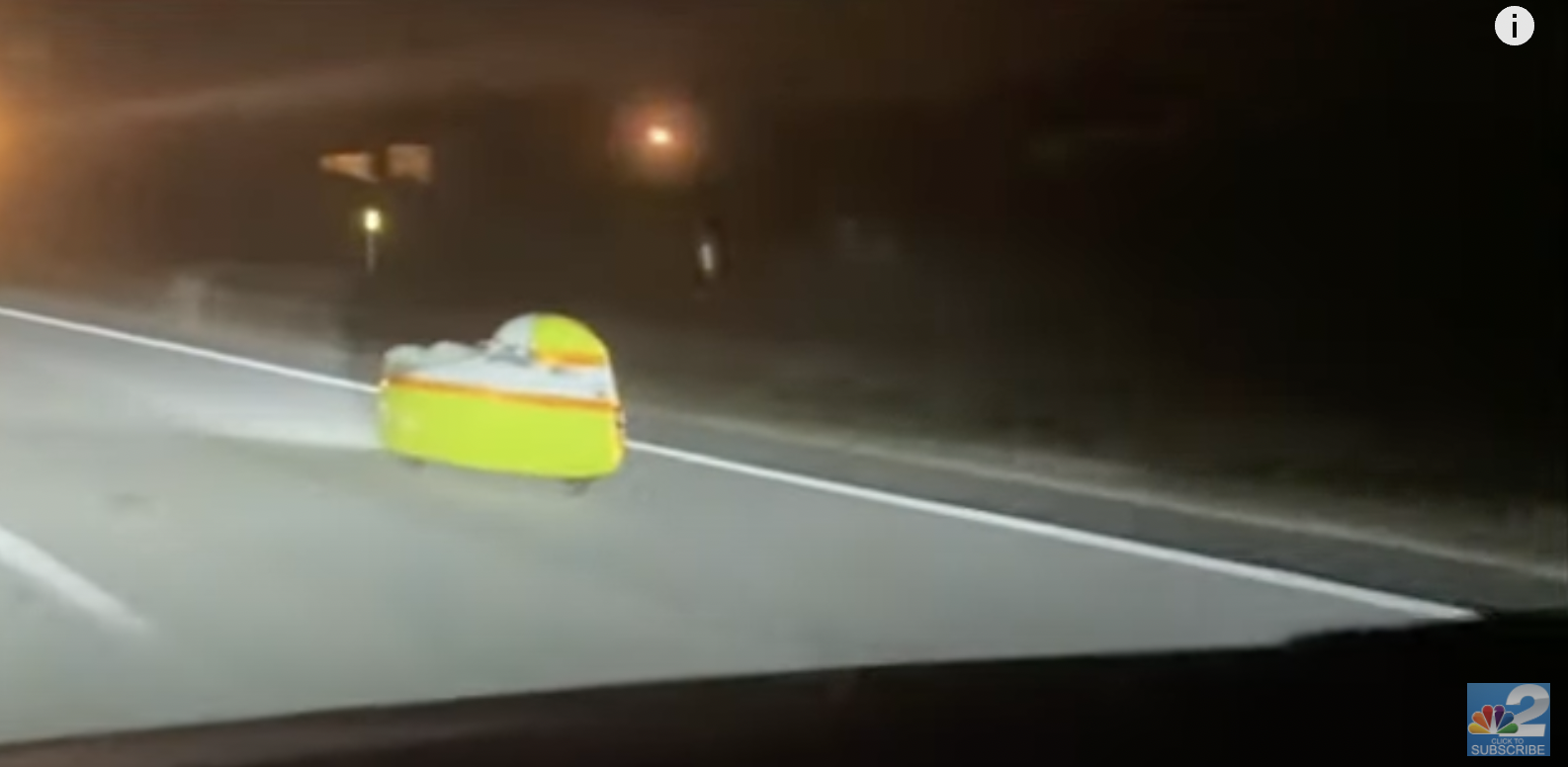 Glowing submarine-shaped bicycle spotted on Florida highway