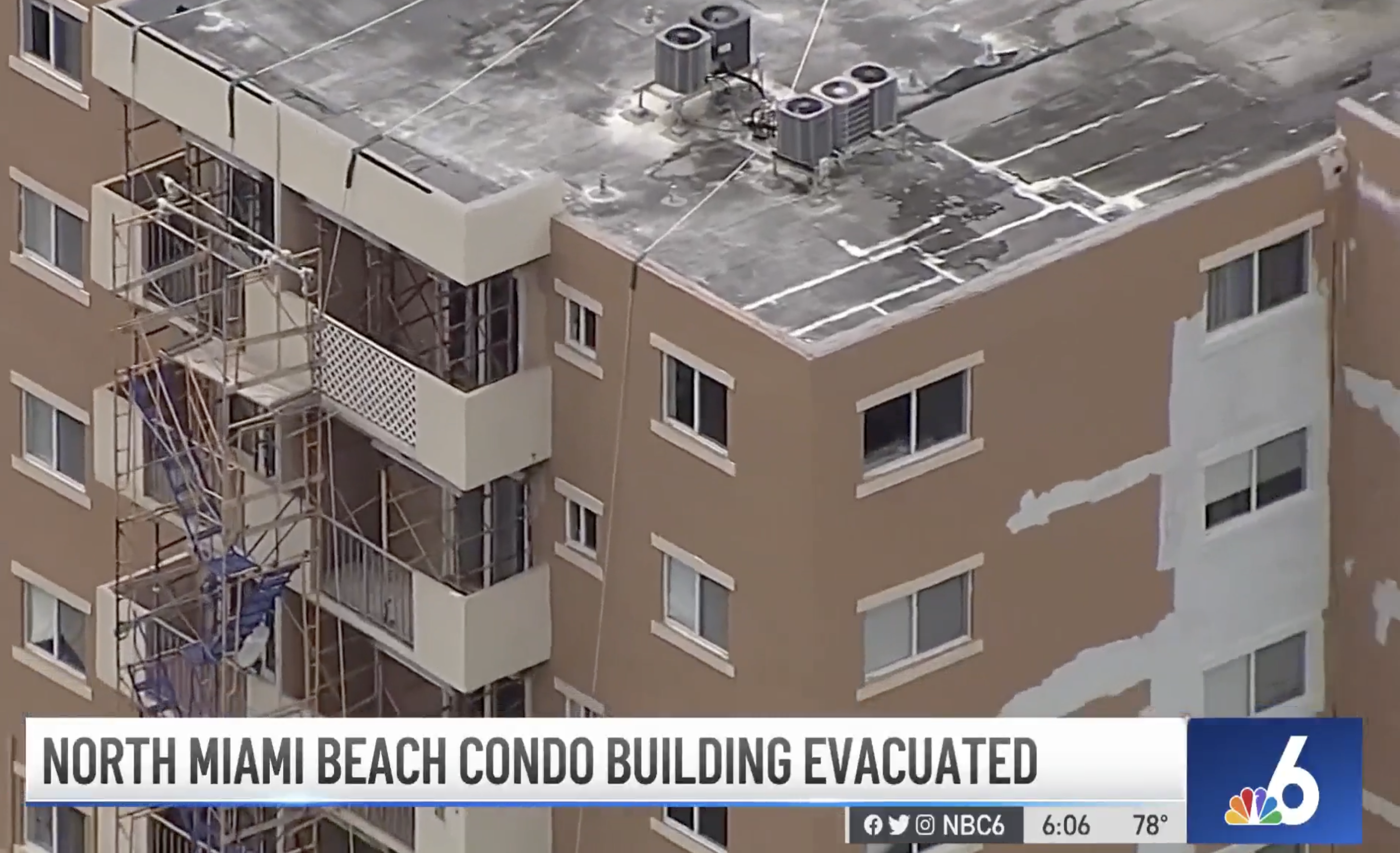 Evacuations ordered for apartment building near site of Surfside collapse