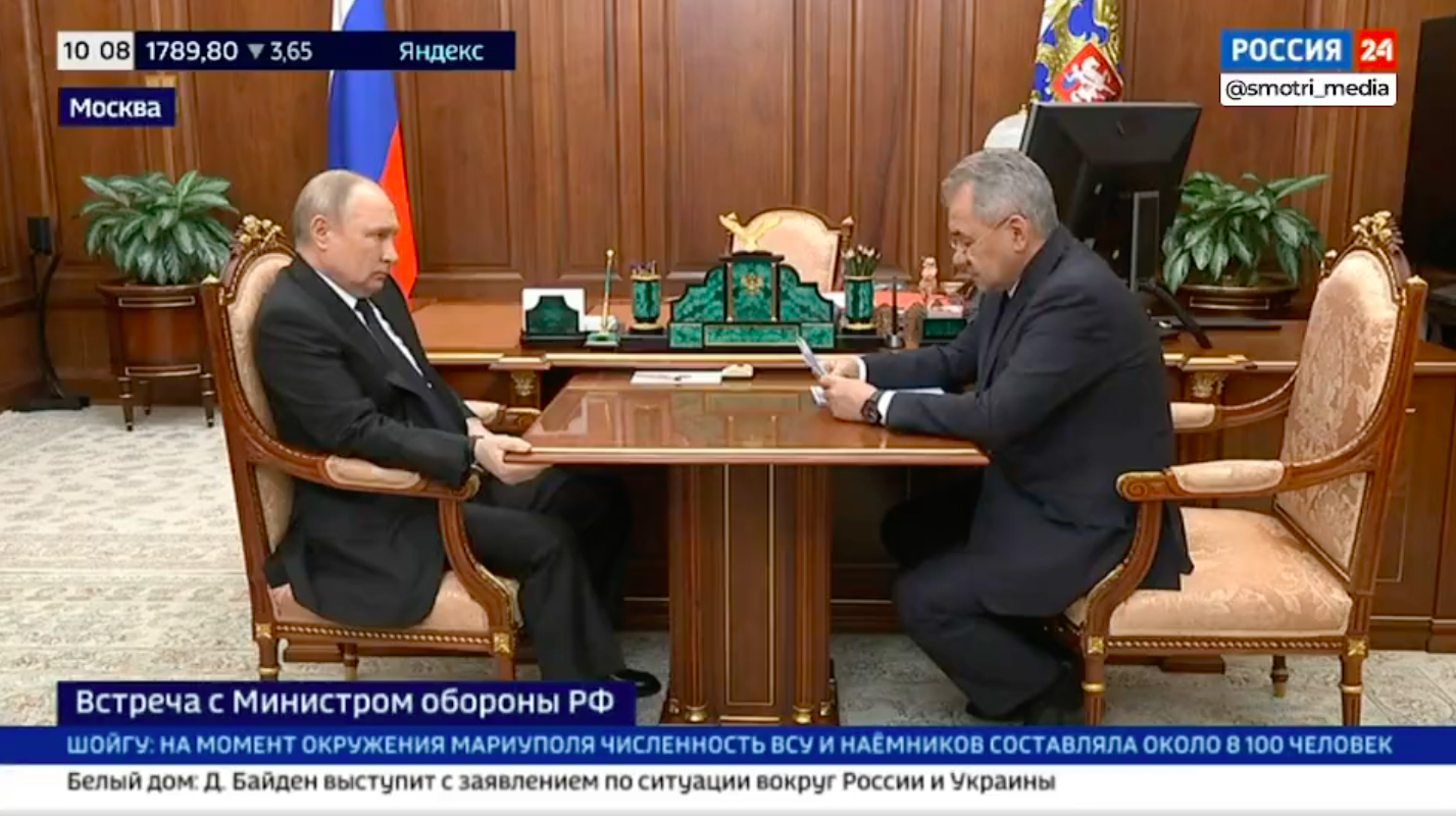 Putin calls off storming of Mariupol steel plant, tells Shoigu to blockade it