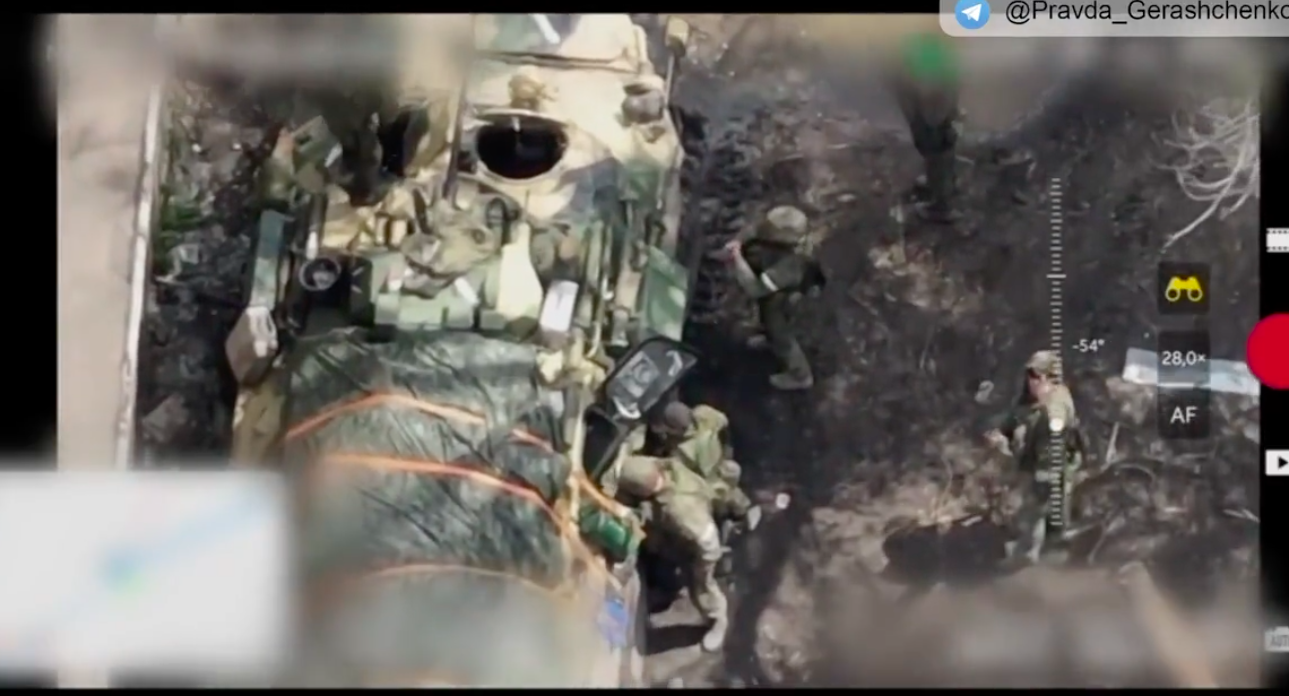 SEE IT: Russian soldier gives drone middle finger before it drops bomb