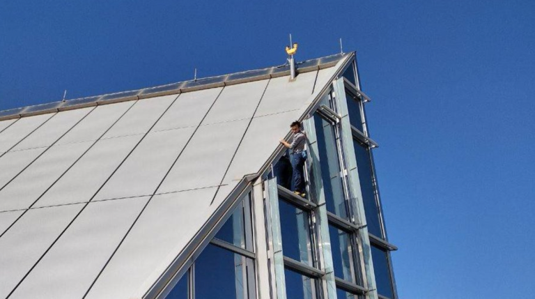‘Pro-life Spider-Man’ scales Oklahoma building in latest anti-abortion stunt