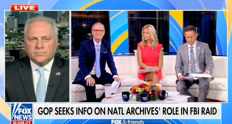 WATCH: Steve Doocy and Scalise spar over GOP loyalty to police after Mar-a-Lago raid