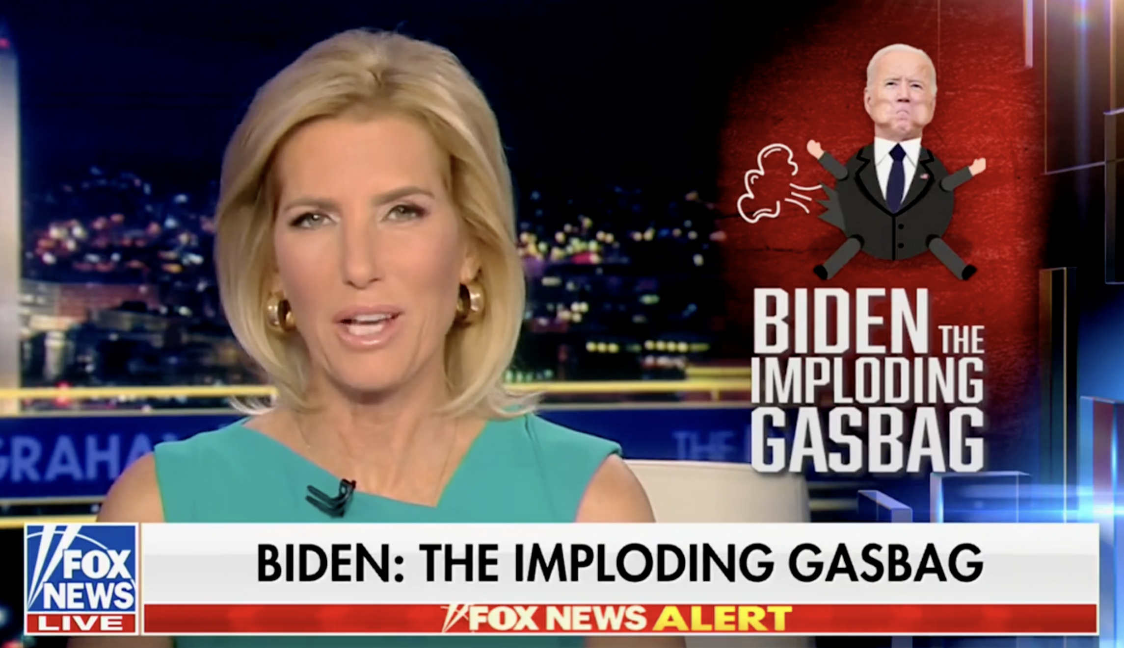 WATCH: Laura Ingraham calls Biden an ‘imploding gasbag,’ slams empty energy policies