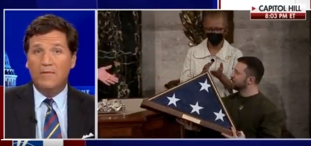 WATCH: Tucker Carlson slams Biden and Congress for aiding ‘strip club manager’ Zelensky