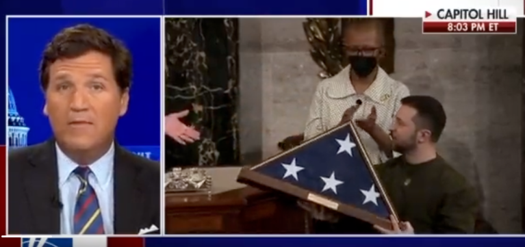 WATCH: Tucker Carlson slams Biden and Congress for aiding ‘strip club manager’ Zelensky