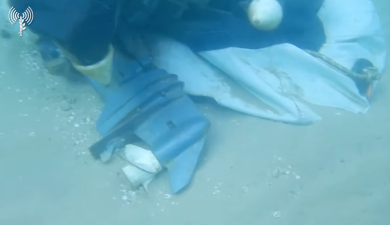 IDF releases footage of navy finding Hamas weapons on the seabed