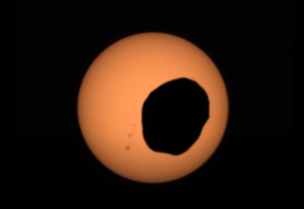 WATCH: NASA posts footage of solar eclipse on Mars