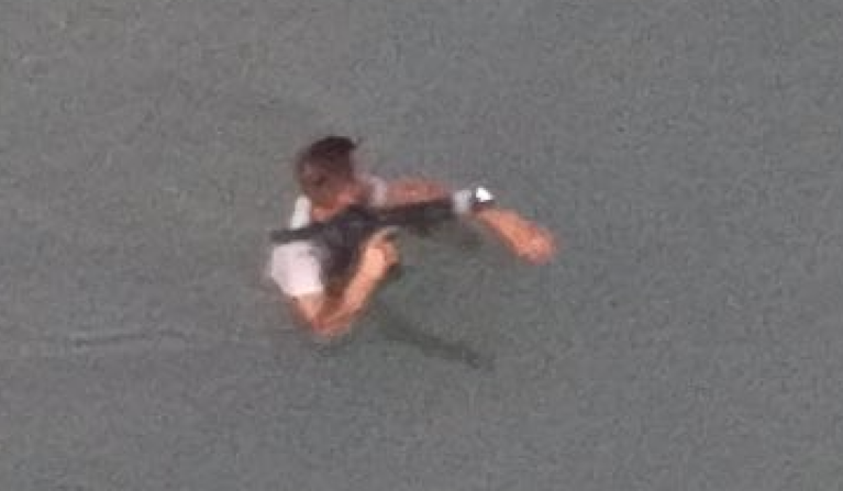 Texas drone spots armed smuggler leading immigrants across the border