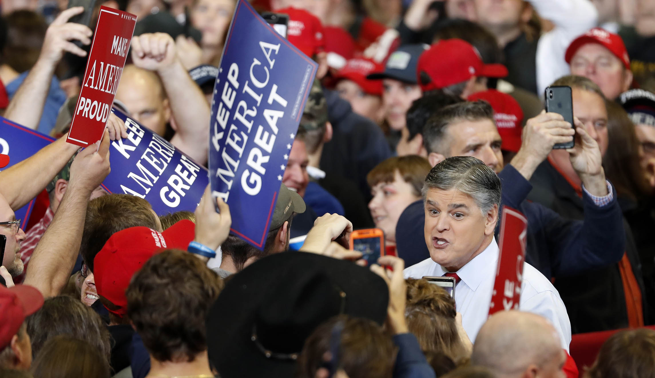 Yes, Sean Hannity’s a partisan commentator. He still shouldn’t be campaigning with Trump