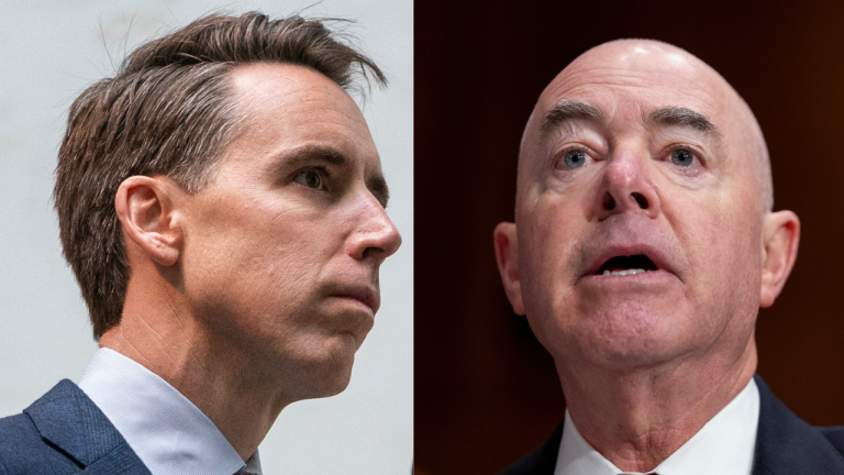 Hawley calls for Mayorkas ‘to be impeached’ and says terrorists have ‘invitation’ to come to US