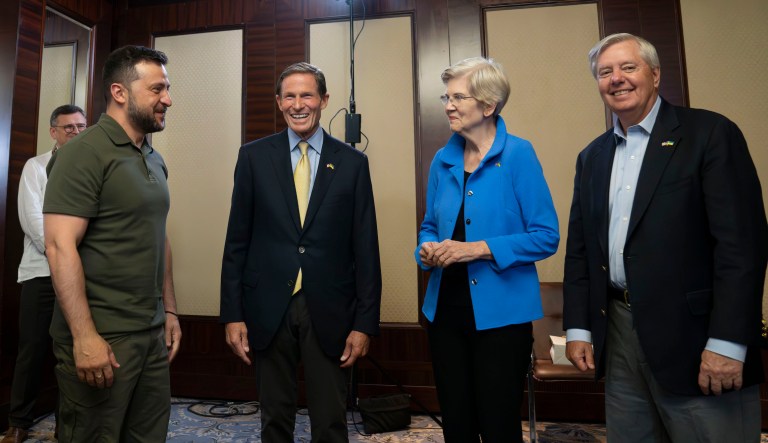 Graham, Warren, and Blumenthal make surprise visit to Ukraine