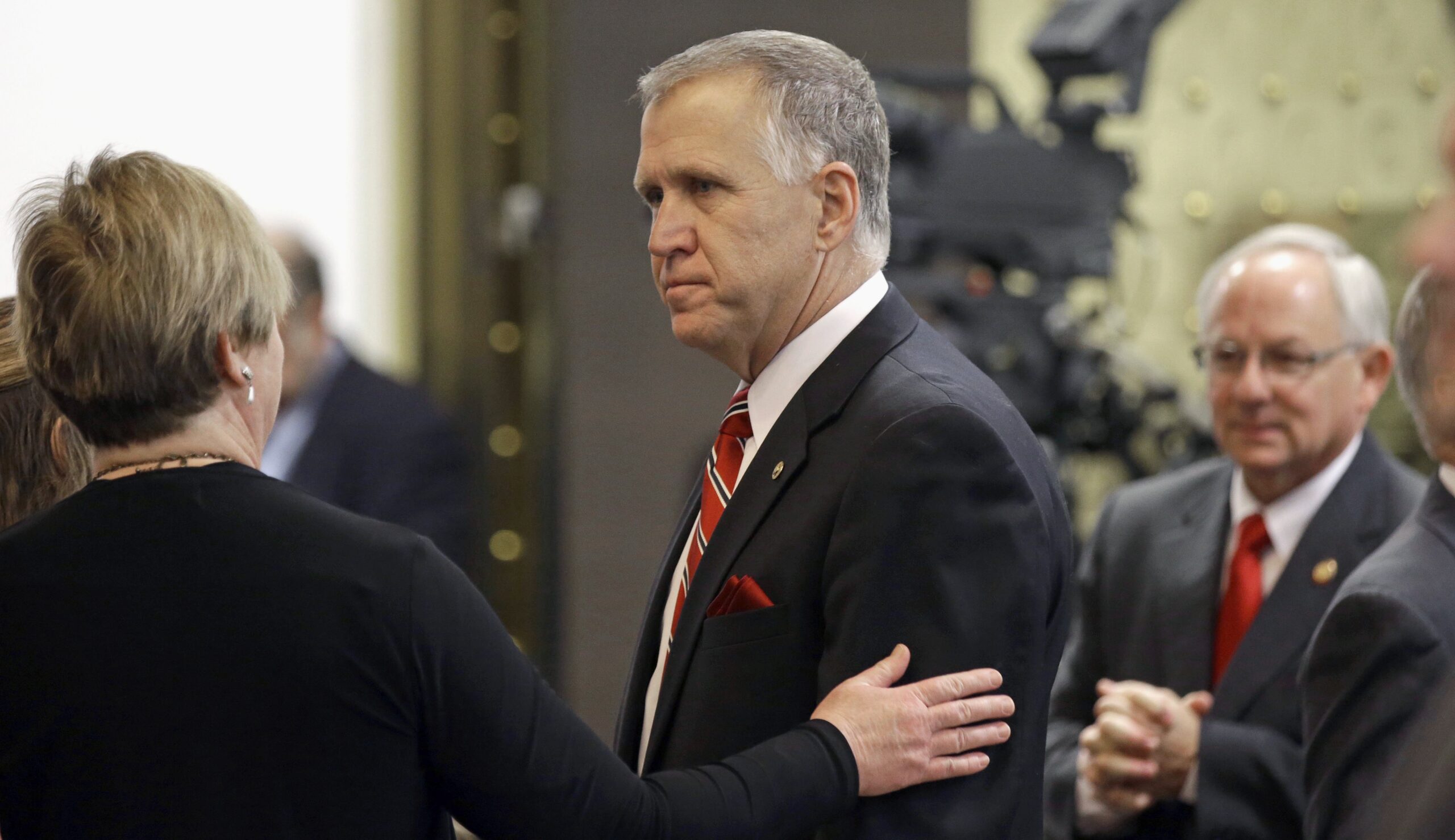 GOP leaders back North Carolina Sen. Thom Tillis by bloodying his primary challenger