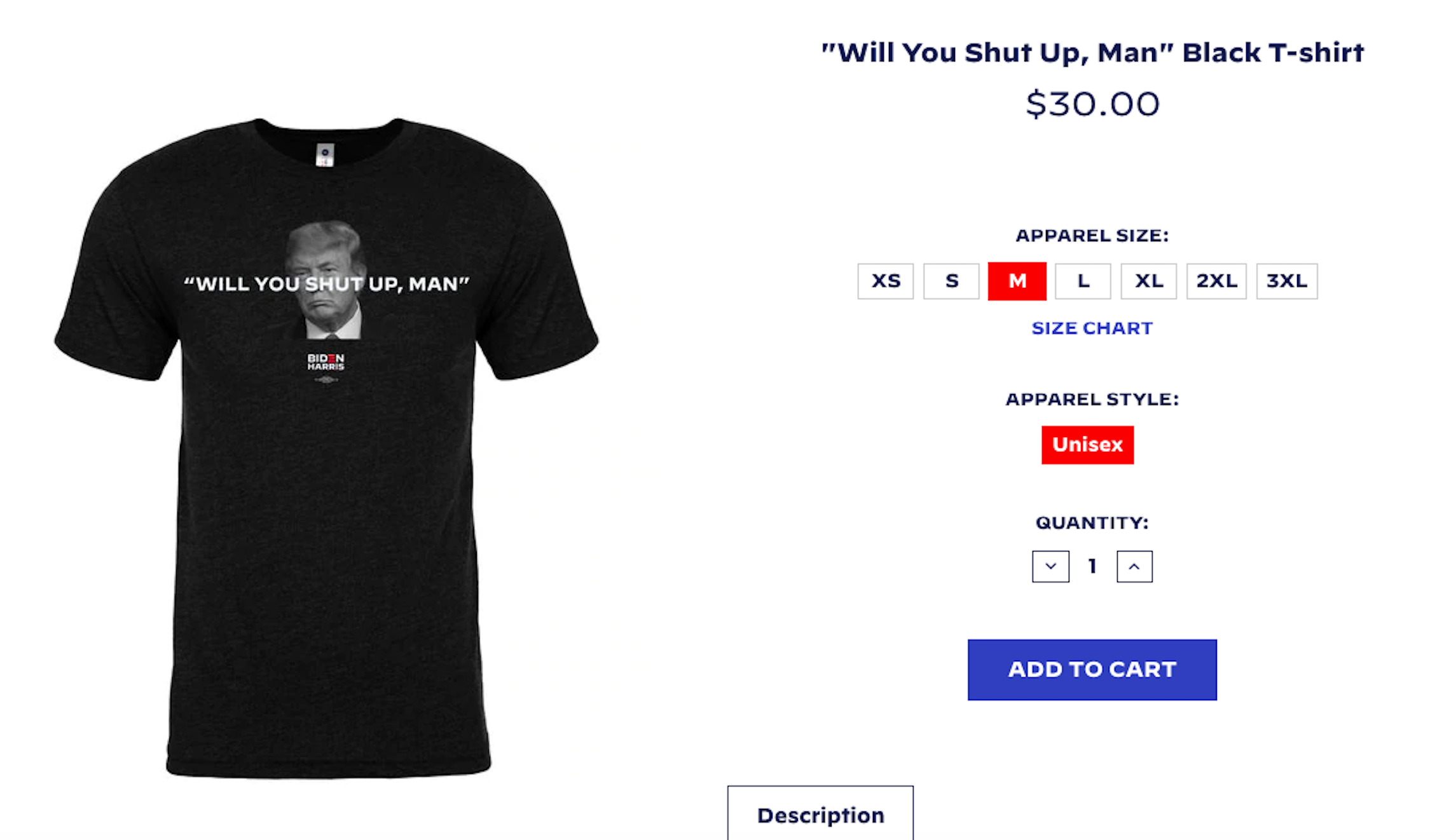 Biden campaign capitalizes on viral debate moment by selling ‘Will You Shut Up, Man’ T-shirts
