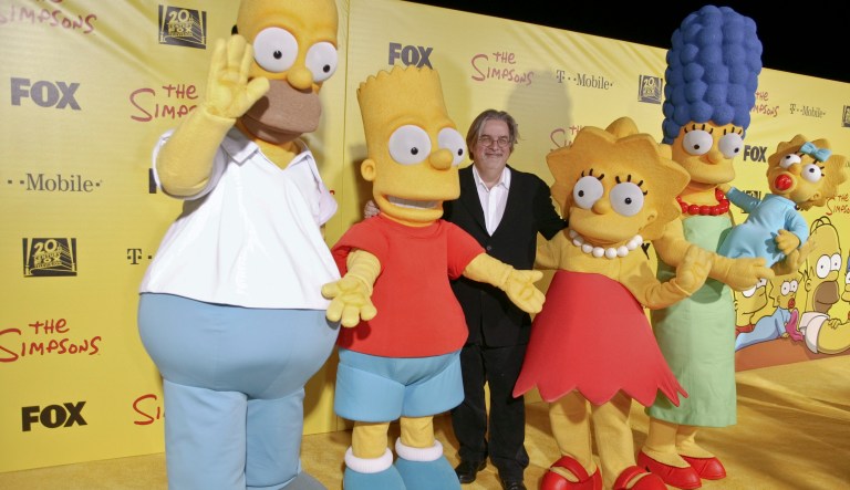 arrives at The Simpsons Treehouse of Horror XX & 20th Anniversary Party in the Barker Hangar on Sunday, Oct. 18, 2009, in Santa Monica, CA. 