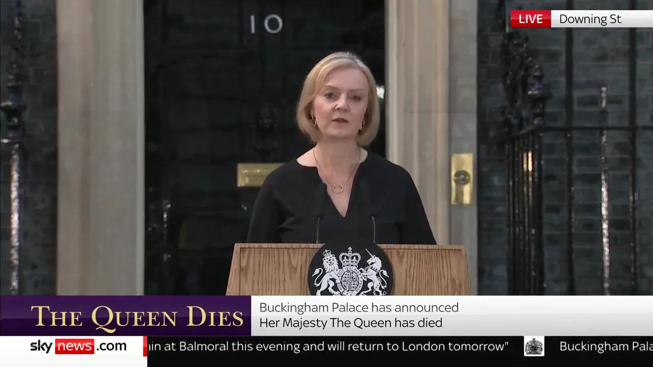 WATCH: New British Prime Minister Liz Truss reacts to death of Queen Elizabeth II