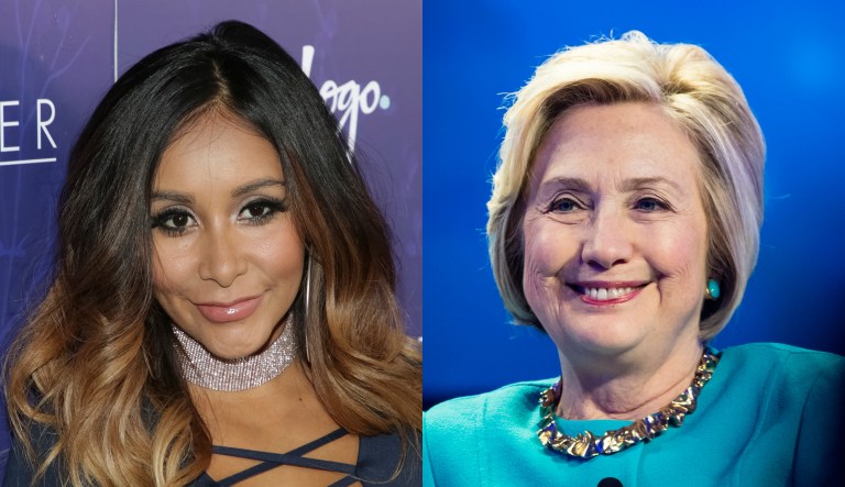 Snooki and Hillary Clinton
