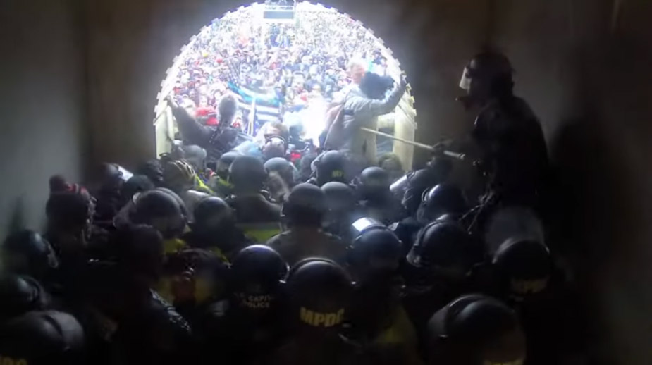 Justice Department releases three-hour video of violent Capitol riot clashes in tunnel
