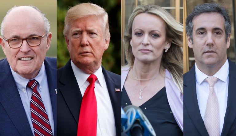 Rudy Giuliani Donald Trump Stormy Daniels Michael Cohen.