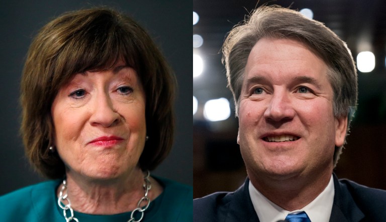 Susan Collins and Brett Kavanaugh.