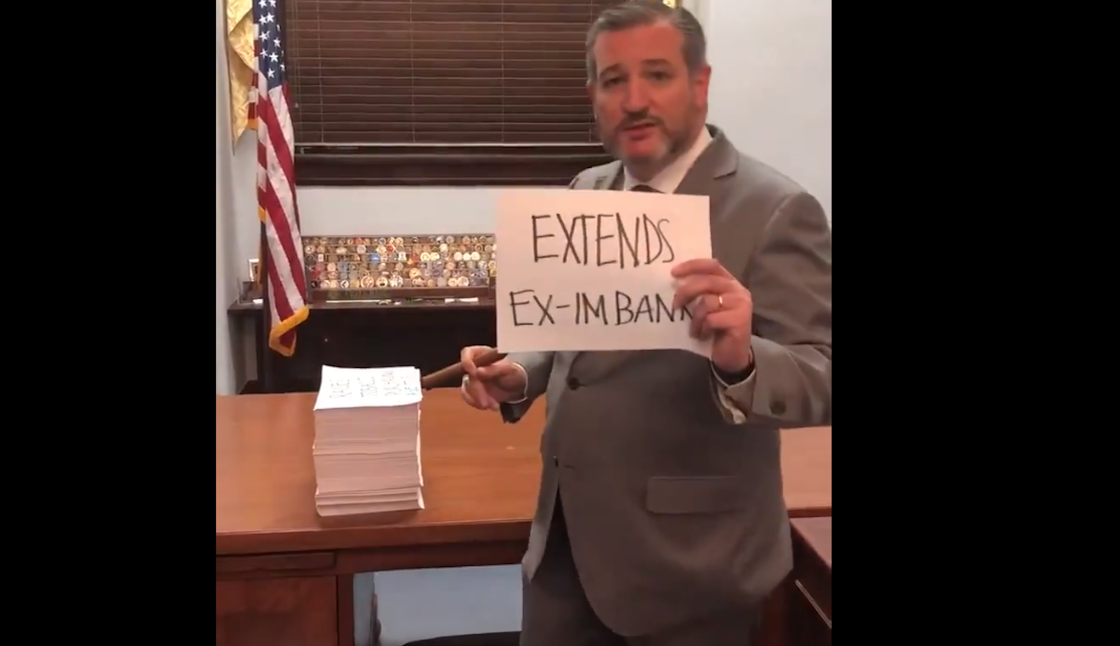 Ted Cruz rips ‘lobbyist boondoggle’ spending bill while smoking a cigar