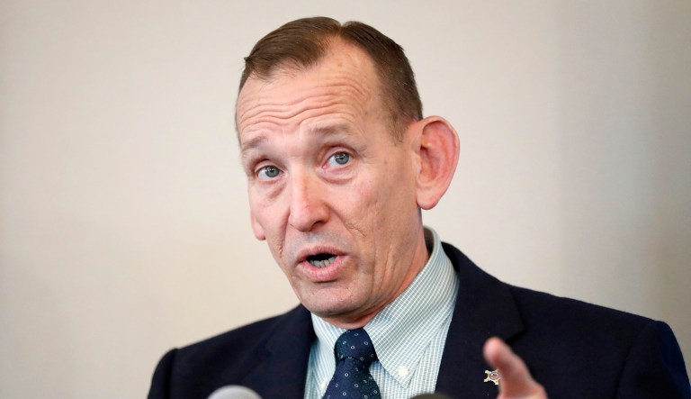 FILE - In this Feb. 1, 2018 file photo, Director of the United States Secret Service, Randolph "Tex" Alles, speaks at the Atlanta Press Club in Atlanta. 