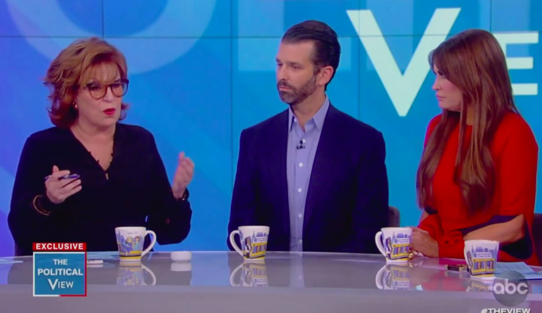 ‘Are you questioning my character?’: Whoopi defends Joy Behar after Trump Jr. says she wore blackface