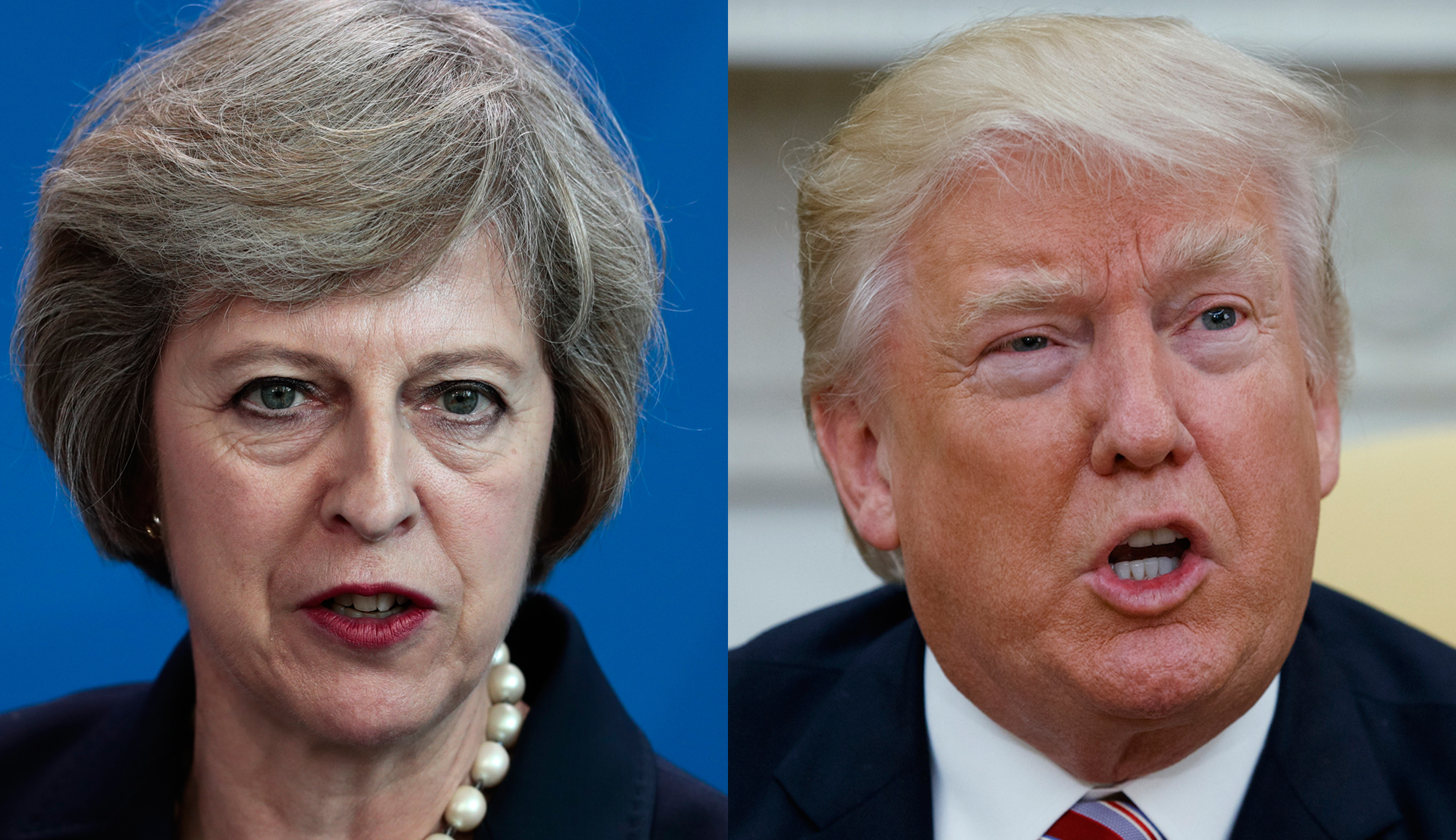 Theresa May: Trump’s tweets on Democrats ‘completely unacceptable’