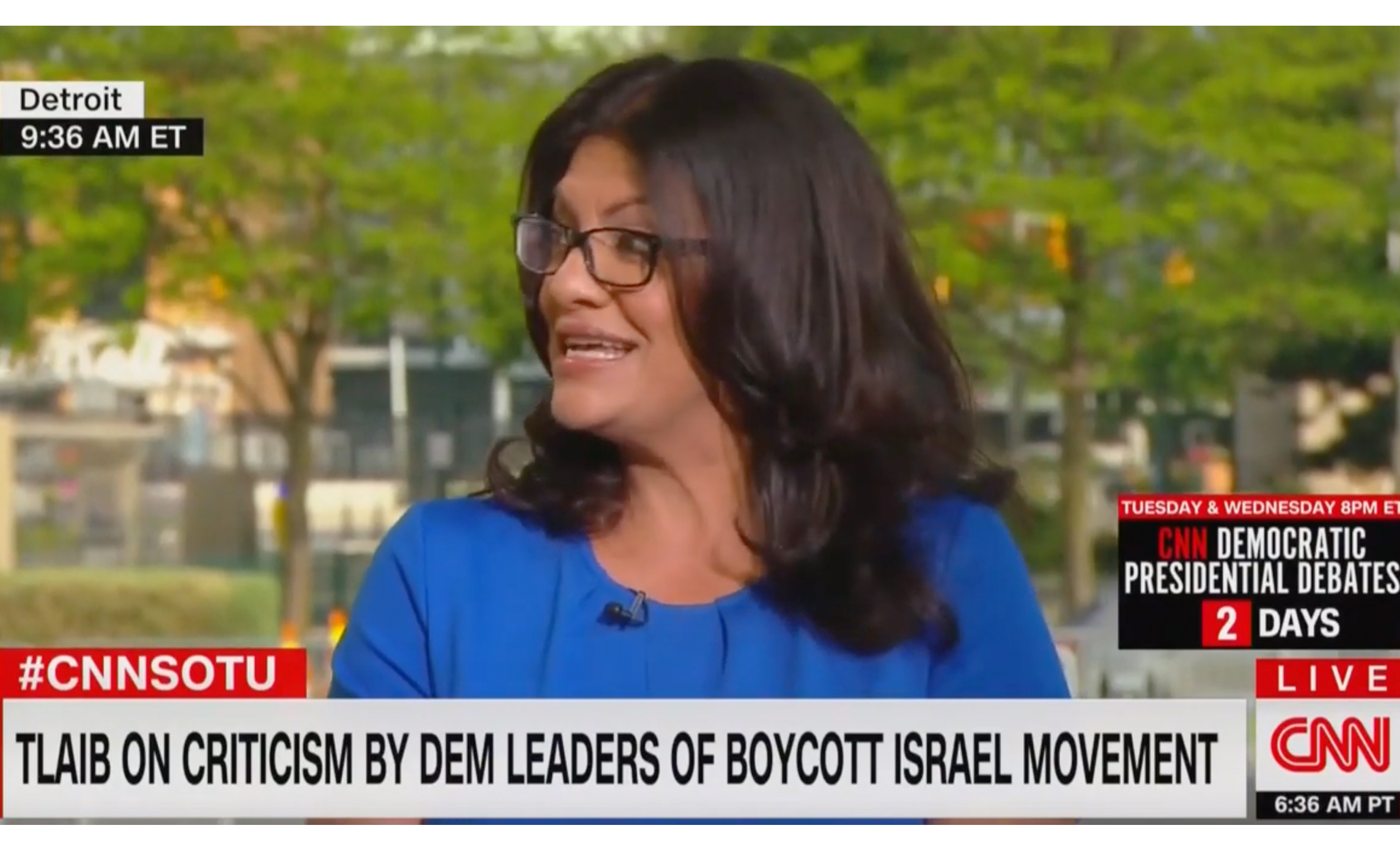 Tlaib defends support of BDS movement