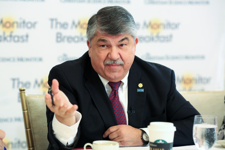 The late AFL-CIO President Richard Trumka was proudest of his 50-year union pin.
