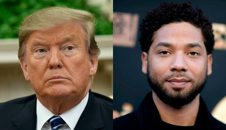 President Trump spoke out on Feb. 21, 2019 about charges filed against actor Jussie Smollett for felony disorderly conduct for filing a false police report in Chicago.