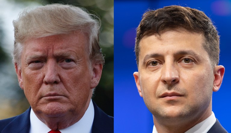 President Donald Trump and Ukrainian President Volodymyr Zelensky