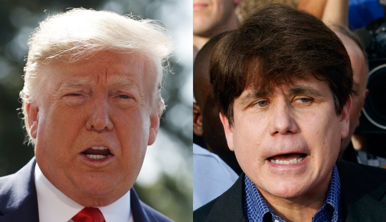 Donald Trump, Rod Blagojevich.