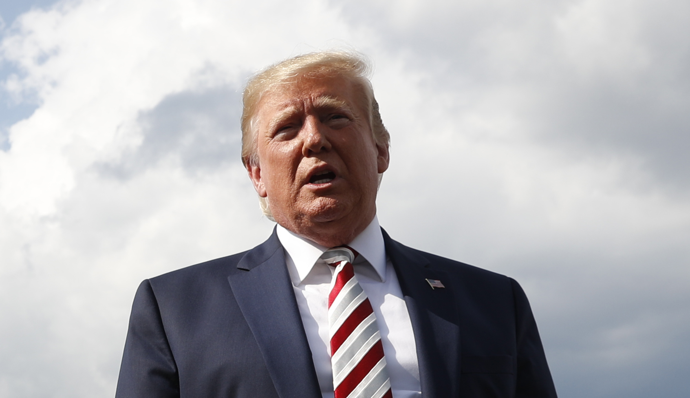 Trump blames media after mass shootings