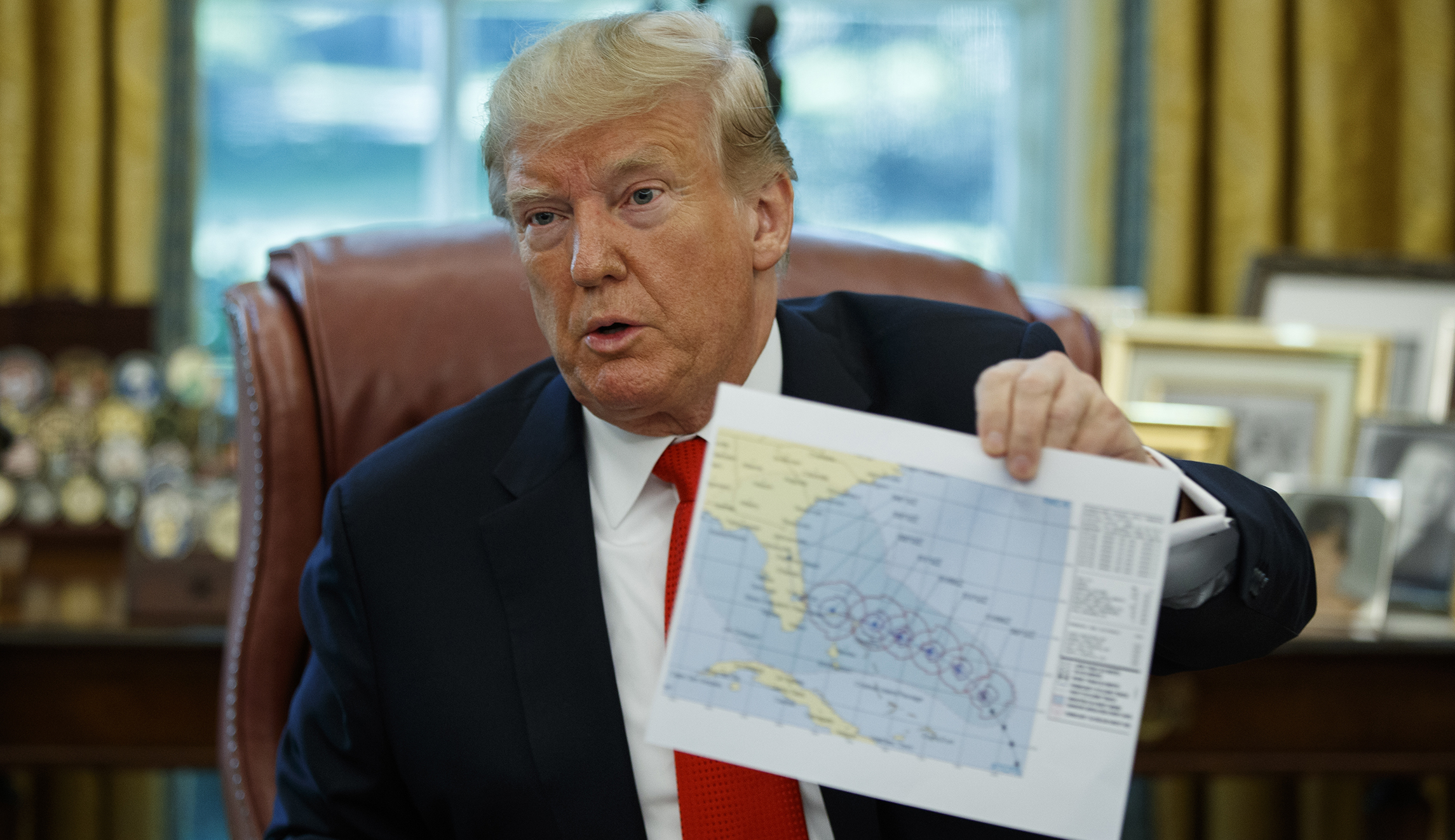 Trump claims media is ‘fixated’ on Hurricane Dorian map trajectory, demands ‘an apology’