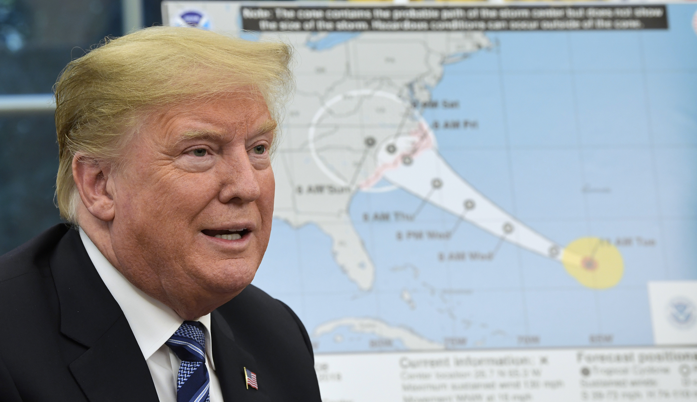 Trump says US ‘totally prepared’ as Hurricane Florence approaches East Coast