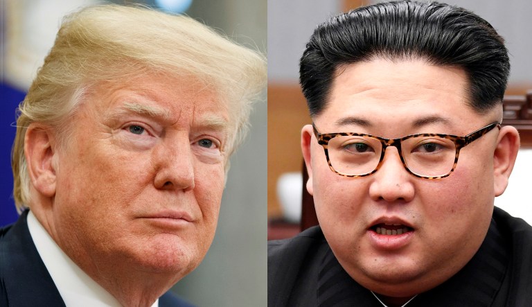President Trump and North Korean leader Kim Jong Un.