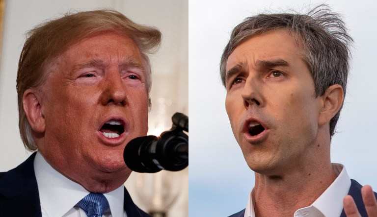 Donald Trump, Beto O'Rourke.