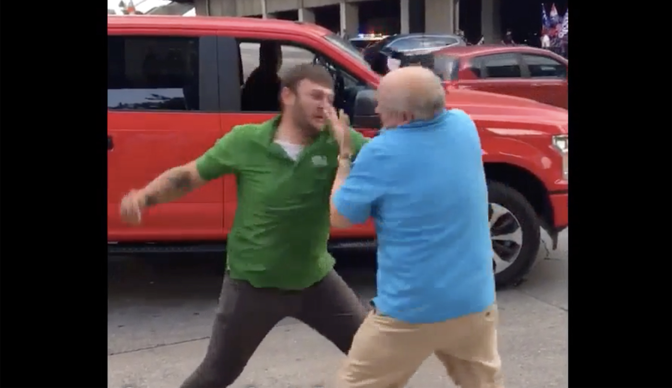 Man arrested for punching anti-Trump protester in the face