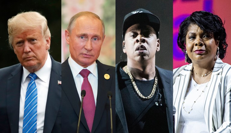 Donald Trump Vladimir Putin Jay-Z April Ryan.