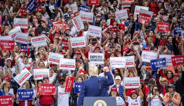 2020: Trump expands base, beating Biden, Sanders, Buttigieg, tied with Warren