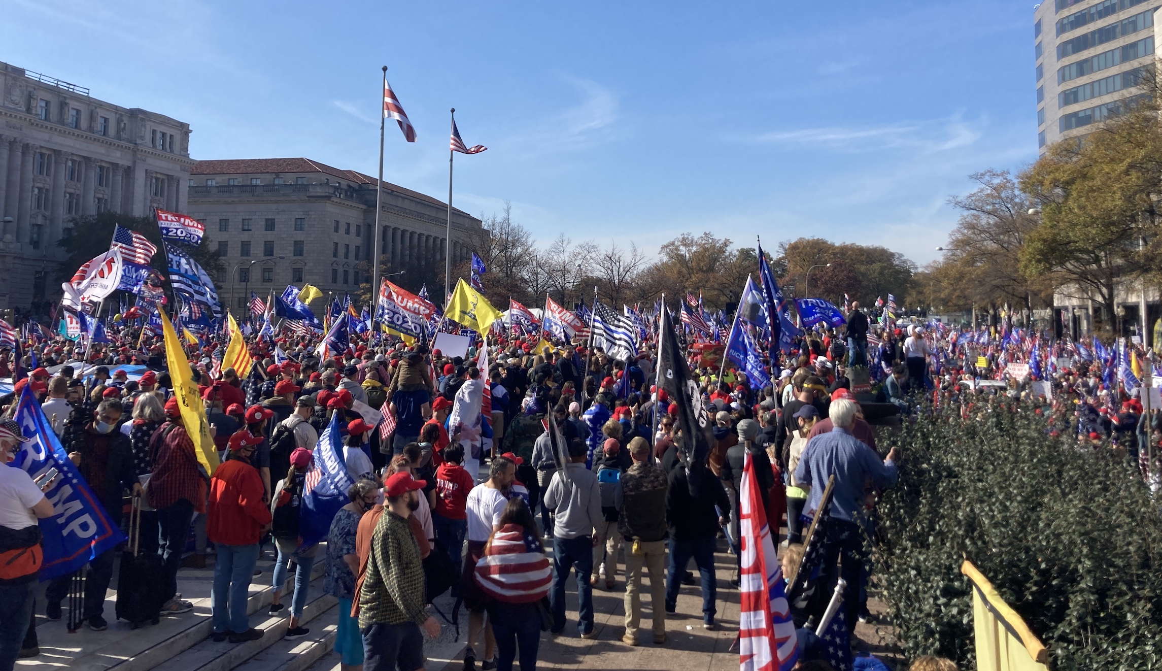 Trump supporters descend upon Washington to defend the president despite defeat