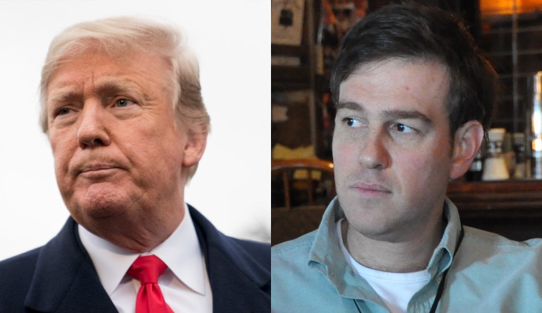 Donald Trump and Bret Stephens.