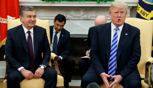 Trump, Uzbek president vow deep energy ties as Exxon, GE sign deals