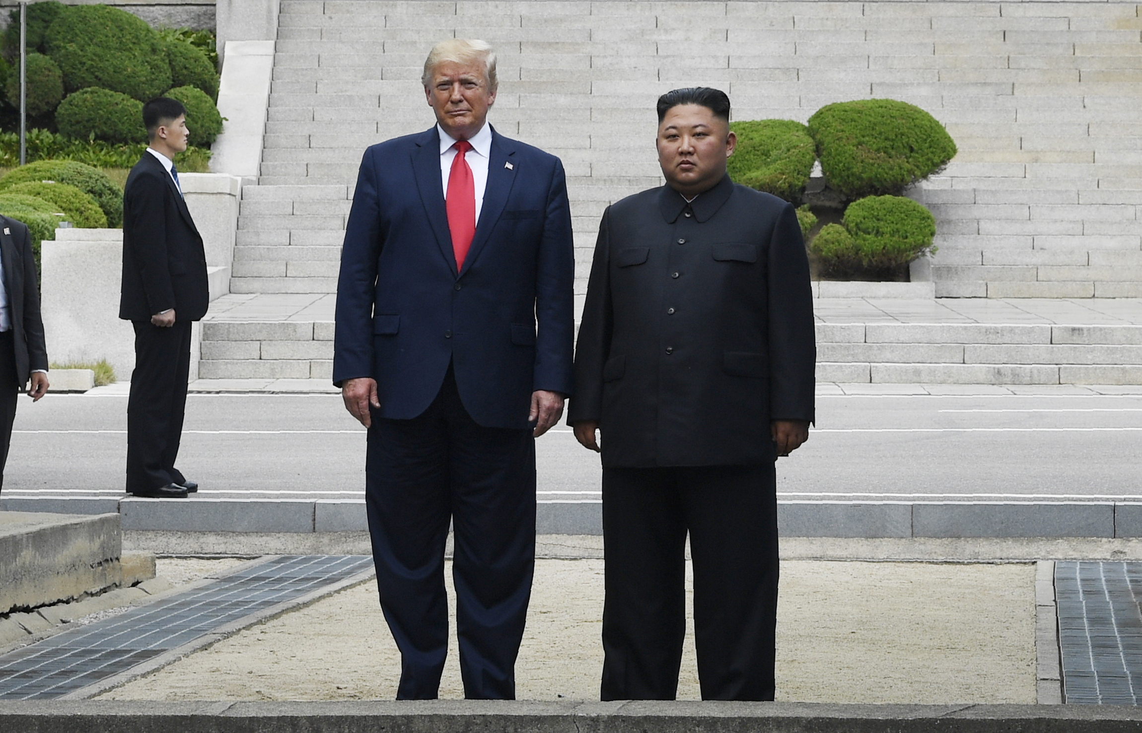 Trump makes history crossing into North Korea