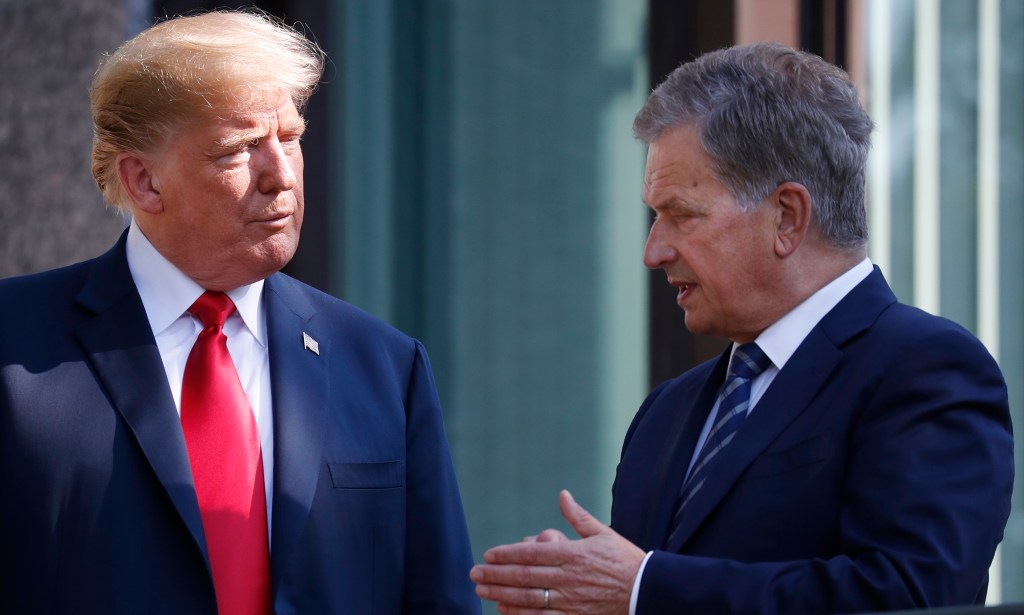 Trump, Finland’s president at odds over ‘raking’ talk
