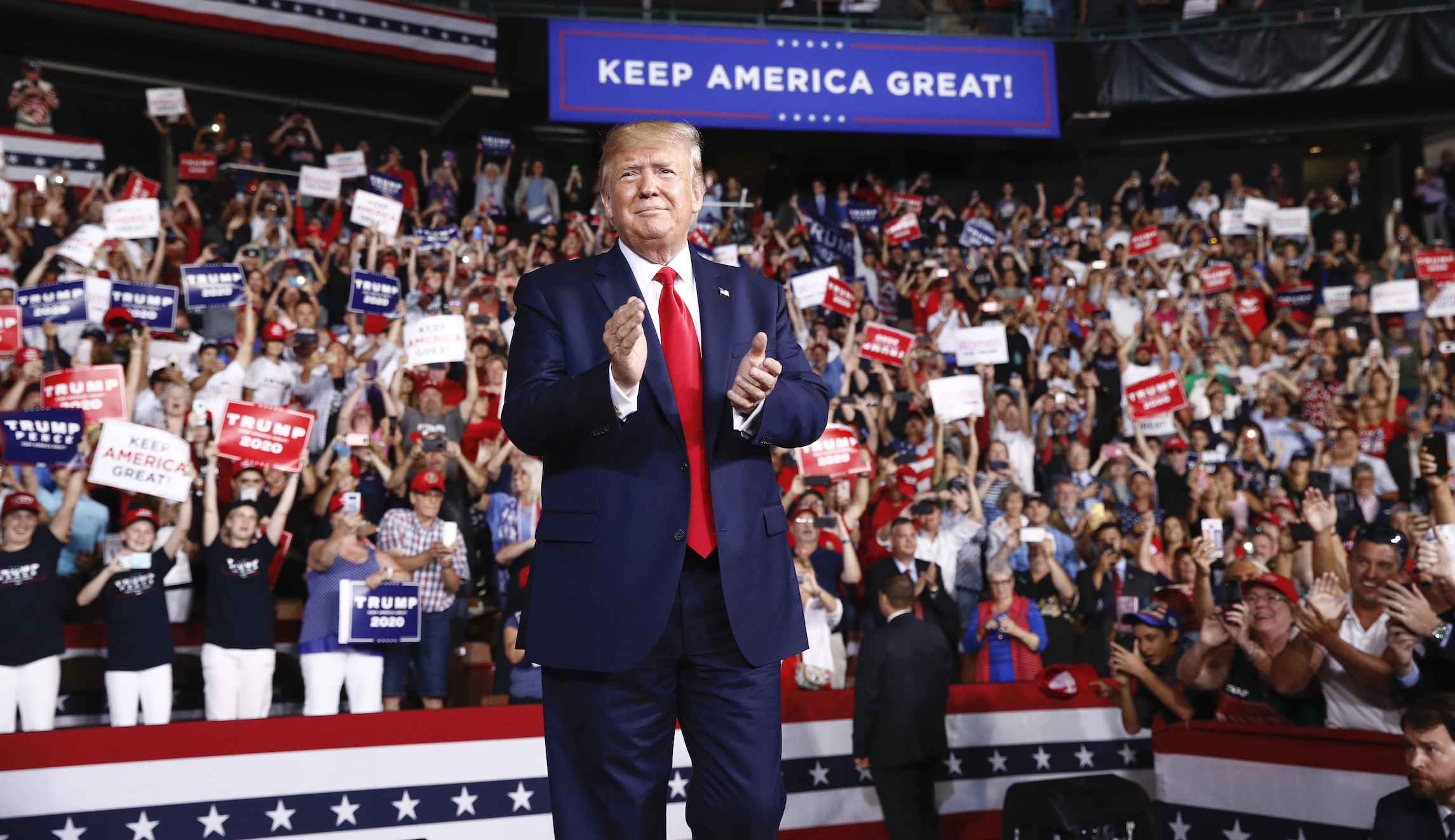 Trump amplifies boast that he generates bigger, more excited crowds than Reagan